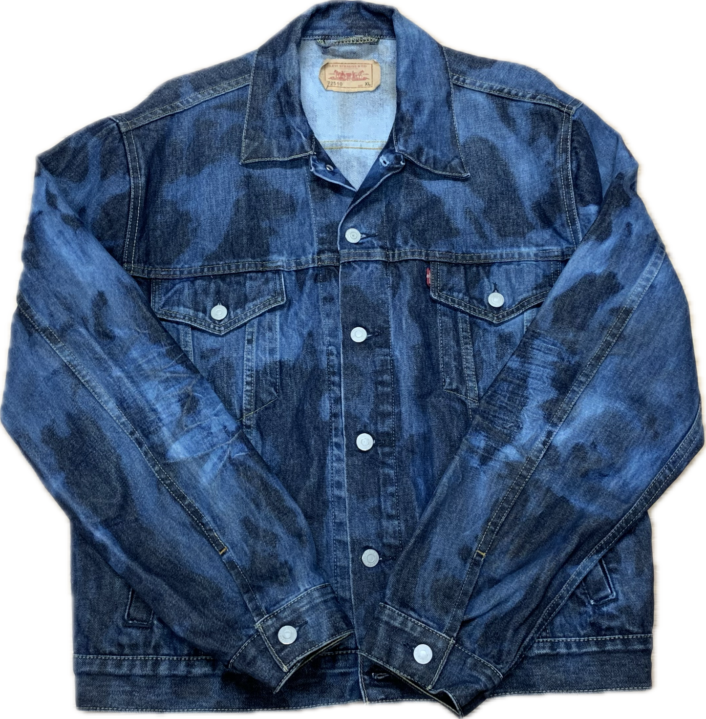 Bleached denim jacket Levi's XL