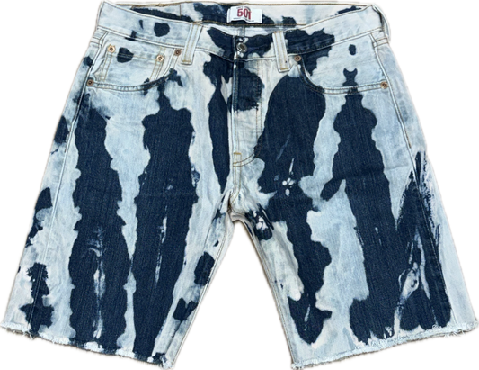 Blue Bleachers Taille skinny extensible 30/31"