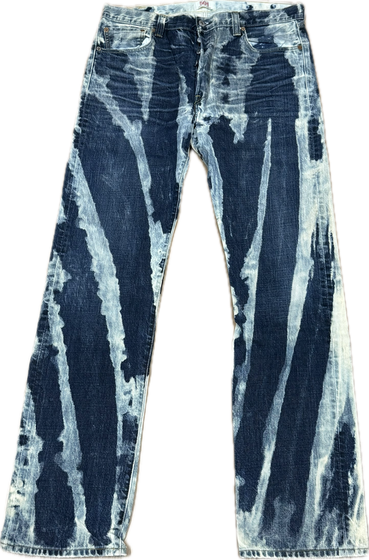 Blue Bleachers Taille skinny extensible 30/31"