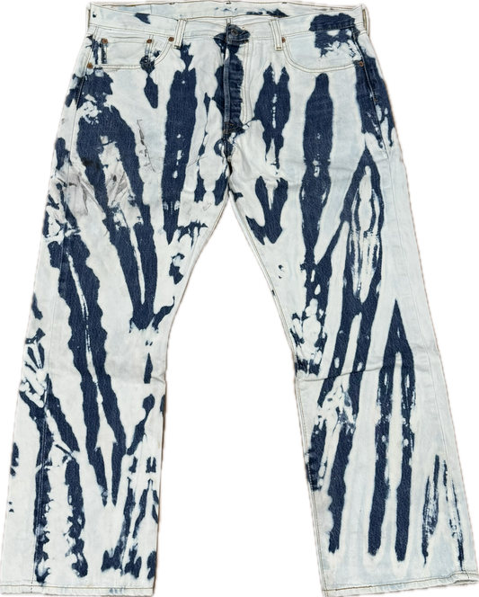 Blue Bleachers Taille skinny extensible 30/31"