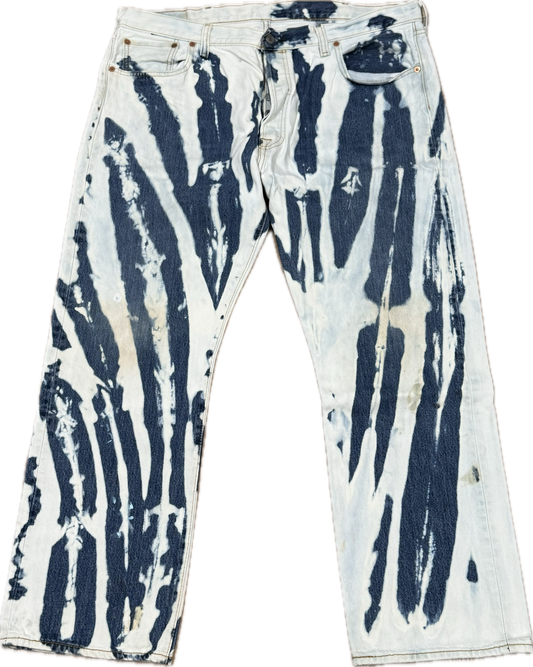 Blue Bleachers Taille skinny extensible 30/31"