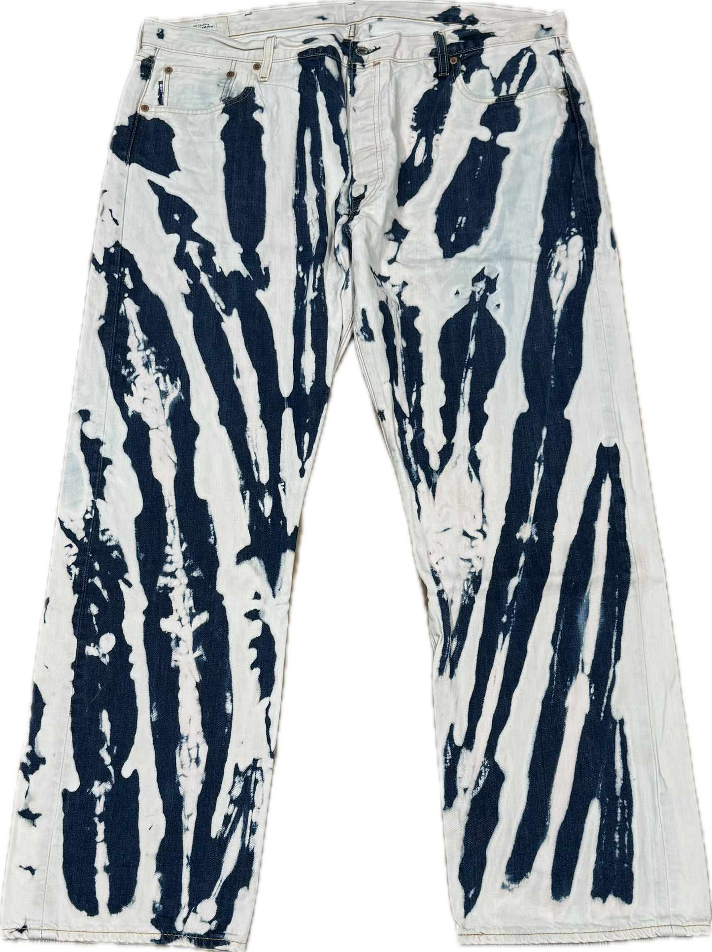 Blue Bleachers Taille skinny extensible 30/31"
