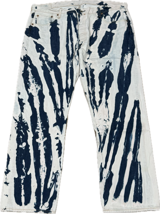 Blue Bleachers Taille skinny extensible 30/31"