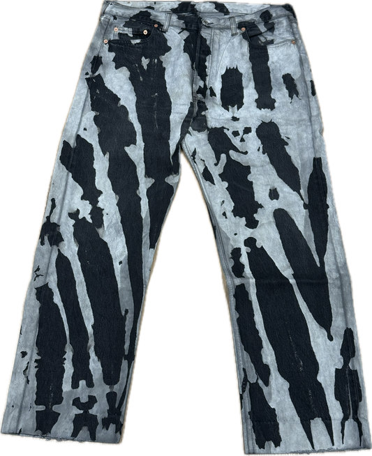 Blue Bleachers Taille skinny extensible 30/31"