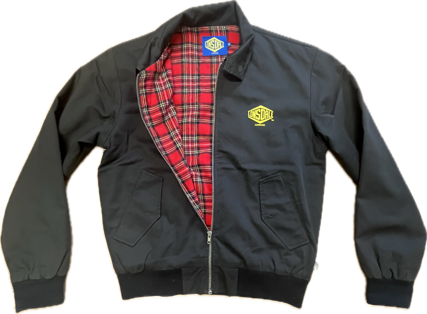 Lonsdale classic slim fit Harrington Jacket. Embroidered classic Lonsdale logo on the chest
