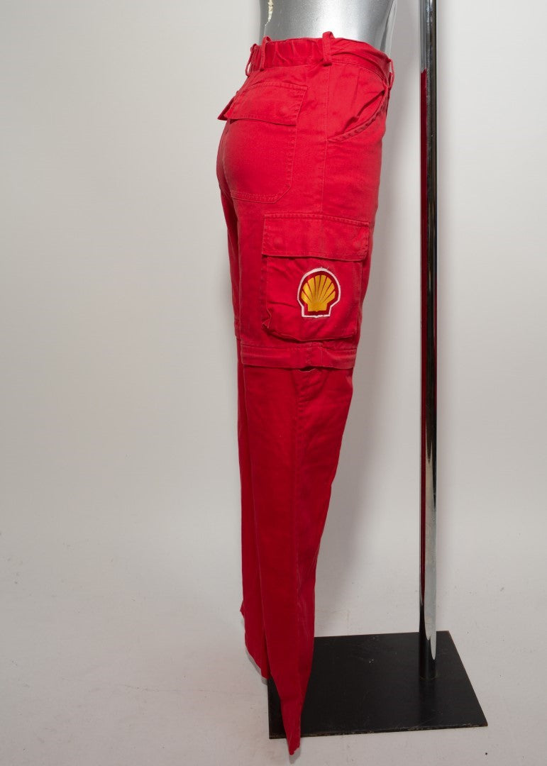 🔥 " Ducati - Shell " Work Trousers/shorts Red XS