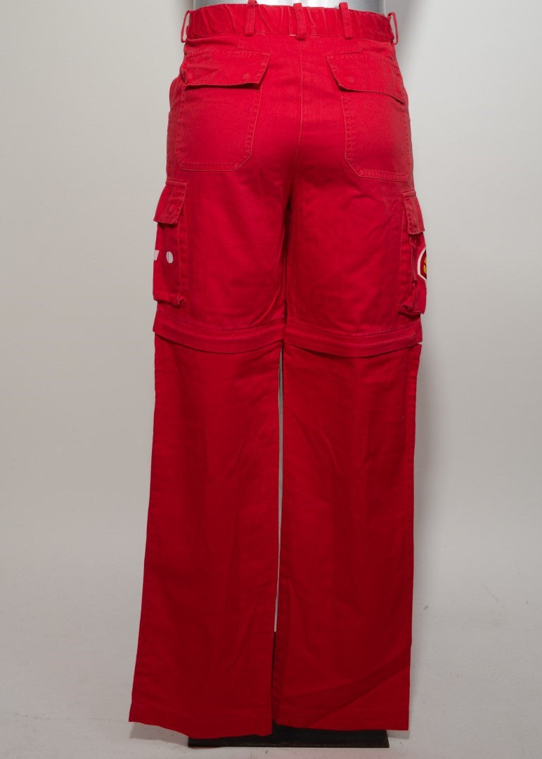 🔥 " Ducati - Shell " Work Trousers/shorts Red XS