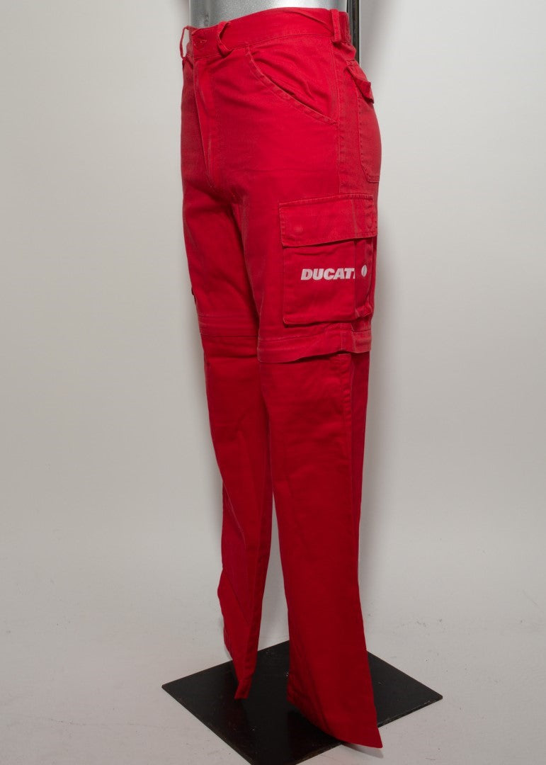 🔥 " Ducati - Shell " Work Trousers/shorts Red XS