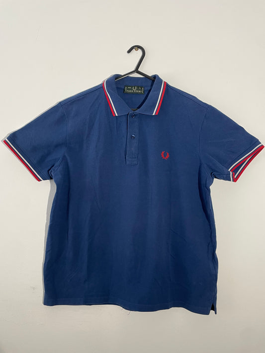 🔥Fred Perry polo shirt size large - Blue