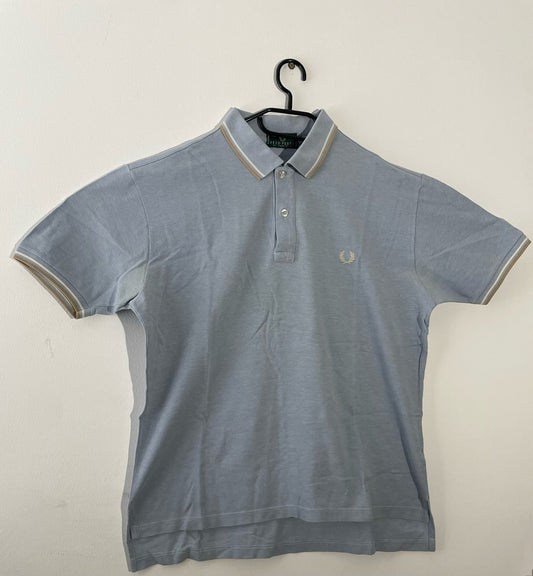 🔥Fred Perry polo shirt Light Blue XL