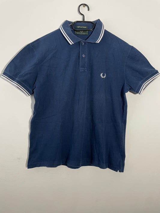 🔥Fred Perry polo shirt Navy Blue L