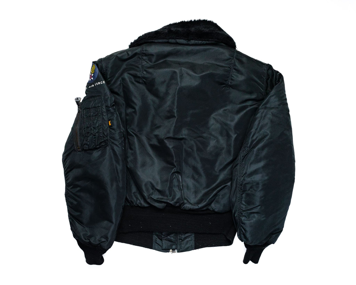Alpha Industries CWU-45p flight jacket Medium - Black winter collar