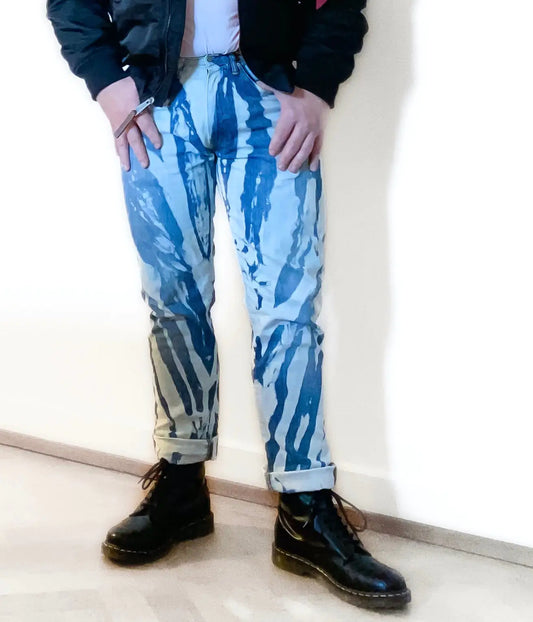 Slim fit classic bleachers Blue Levi's 511 with zips