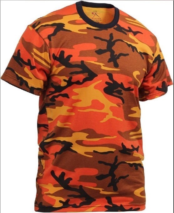 Camouflage t-shirt - Orange