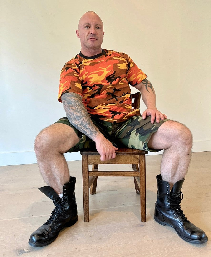 Camouflage t-shirt - Orange