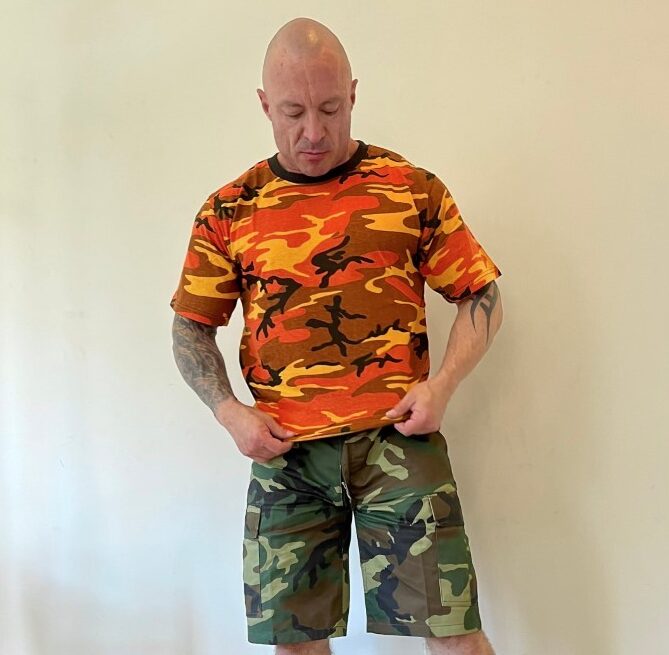 Camouflage t-shirt - Orange