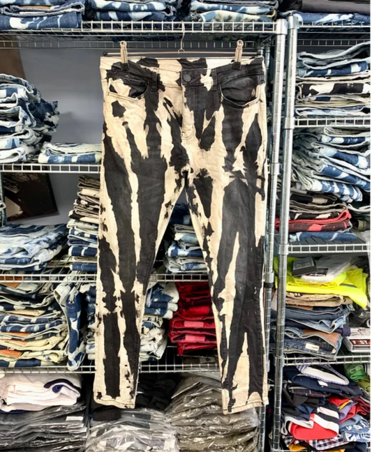 Super Skinny fit stretch denim bleachers black