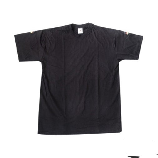 T-shirt militaire vintage original - Noir - avec drapeaux - Rare !