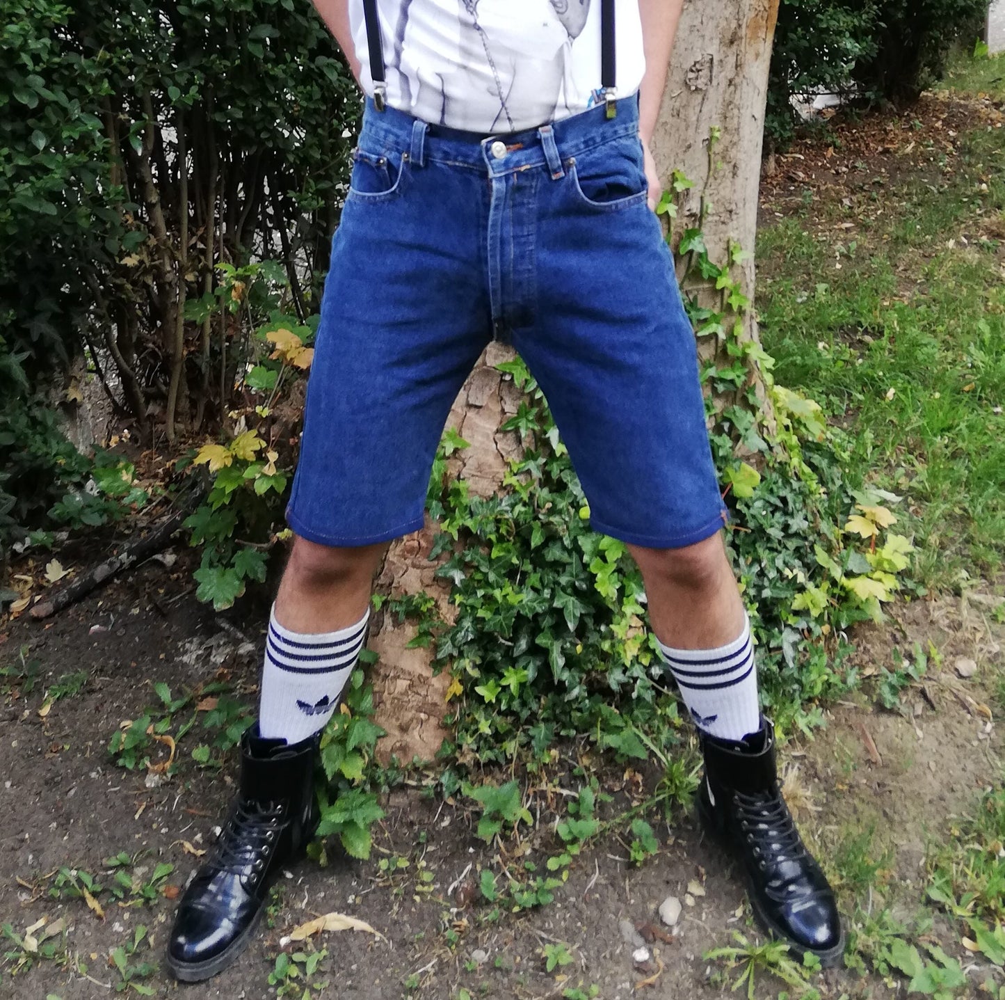 Skinny Fit Shorts blau Levi's mit Reißverschlüssen