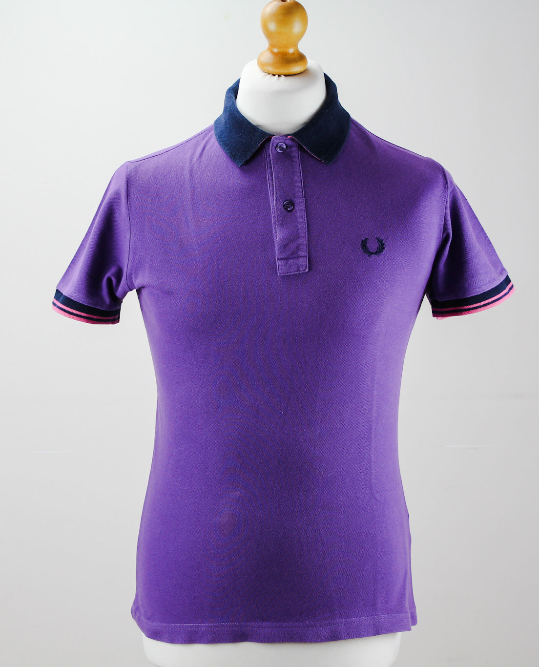 🔥 POLO FRED PERRY VIOLET COUPE SKINNY LARGE