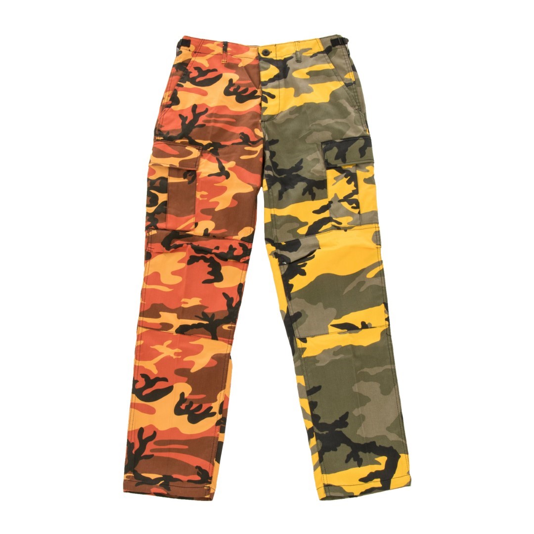 Zip-off army combats Orange & Yellow