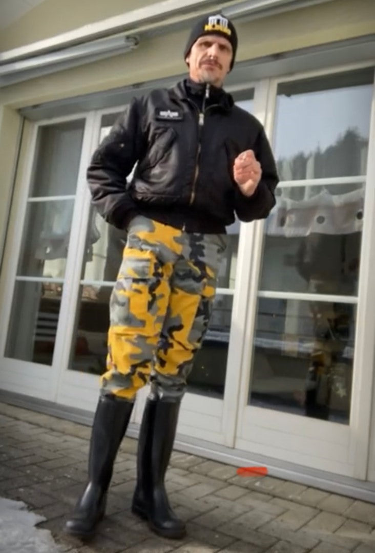 Combat trousers - Yellow Camouflage