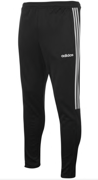 Adidas track suit bottoms Sereno Black with back full zip