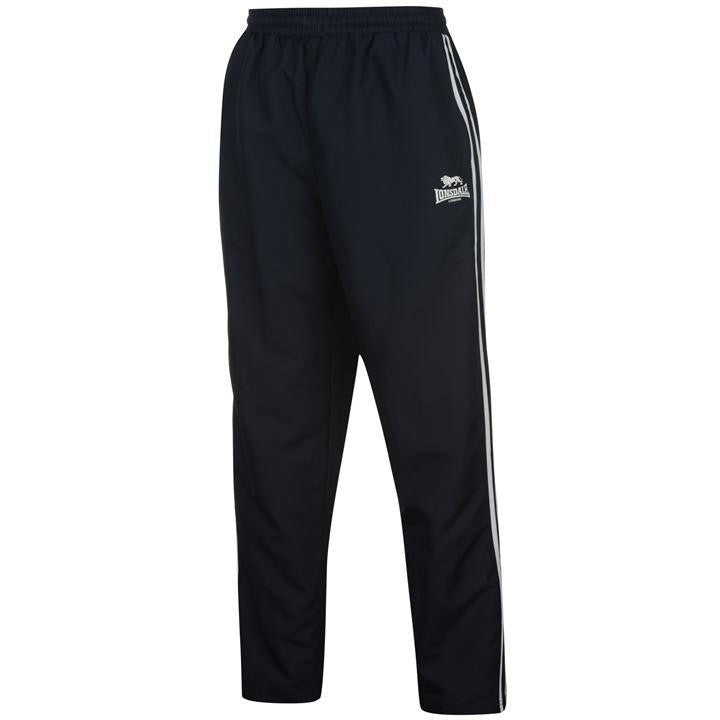 Lonsdale track suit bottoms - black with back/full zip