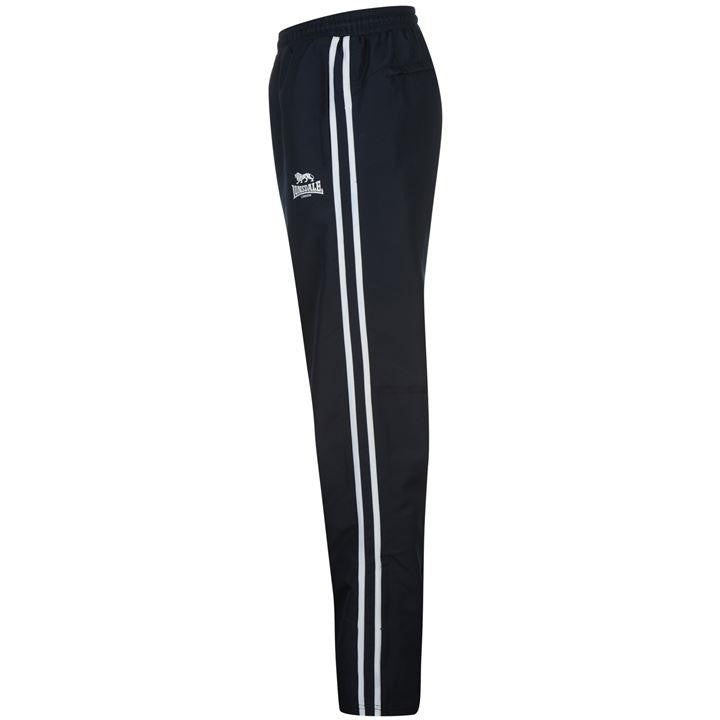 Lonsdale track suit bottoms - black with back/full zip