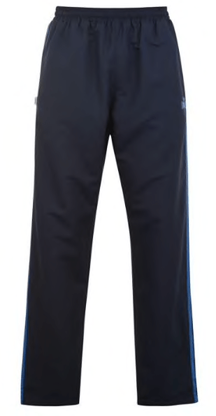 Lonsdale track suit bottoms - black with back/full zip
