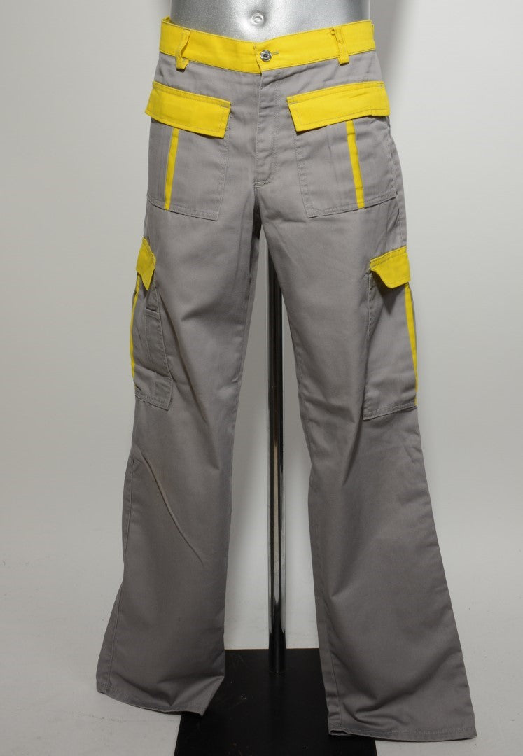 🔥 "SIR" work trousers grey/yellow Large EU48