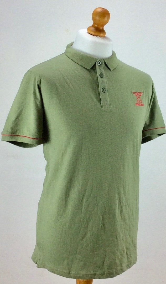 🔥 Avirex Polo Shirt Army Green XXL