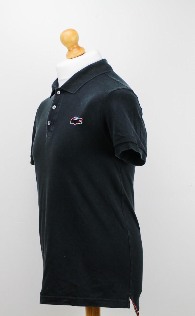 🔥 Lacoste Poloshirt schwarz Small Pride Edition