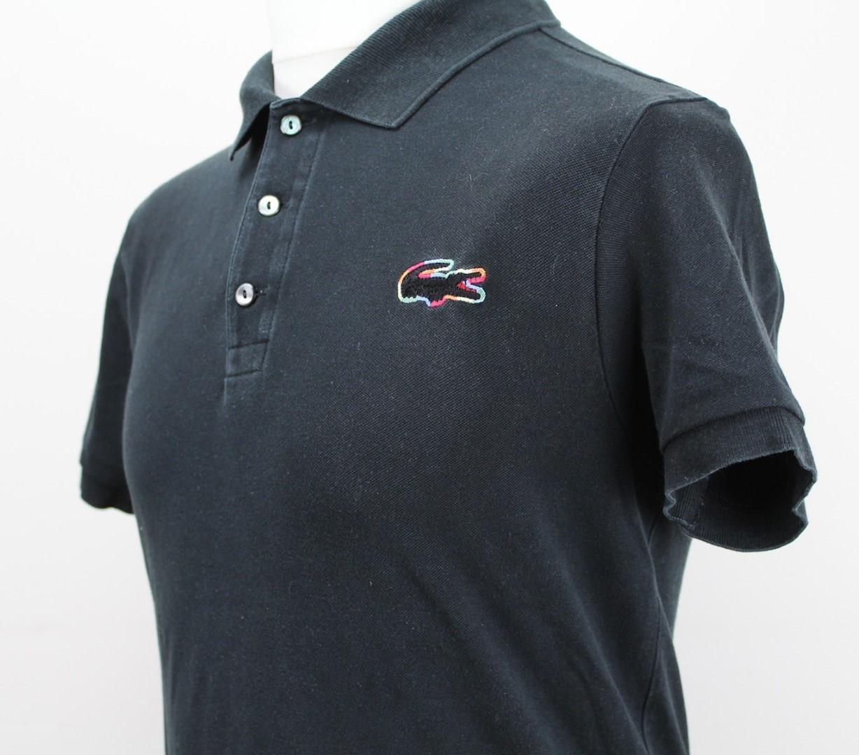 🔥 Lacoste Poloshirt schwarz Small Pride Edition
