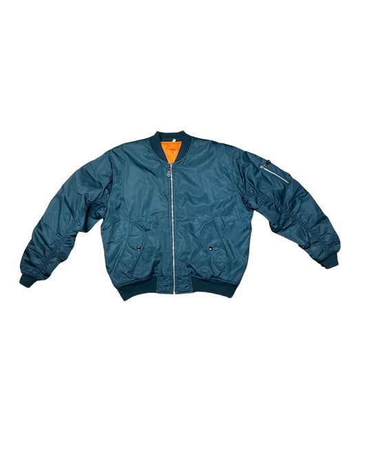 🔥 ALPHA INDUSTRIES MA1 FLIGHT JACKET BLUE SMALL