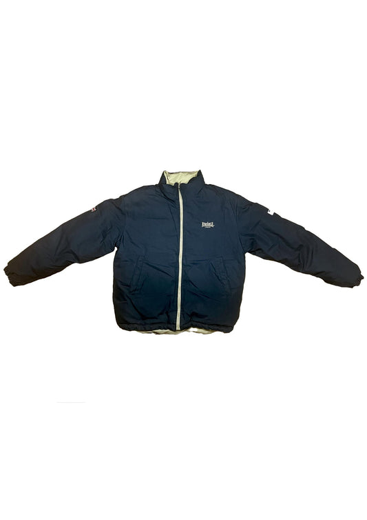 🔥 Lonsdale Reversible padded Jacket Small - Blue / Beige