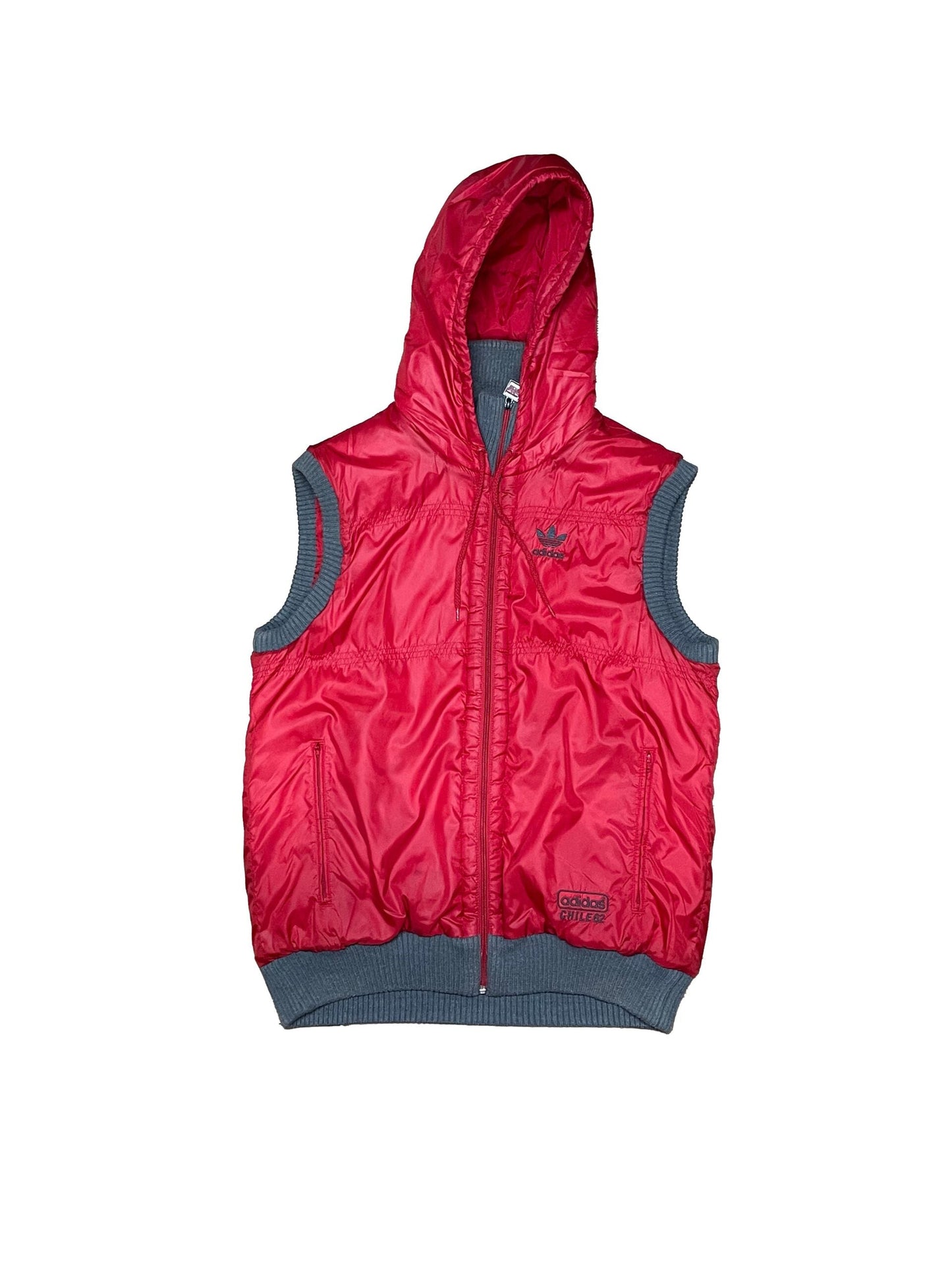 🔥 Adidas Chile ärmellose Steppjacke Medium - Rot