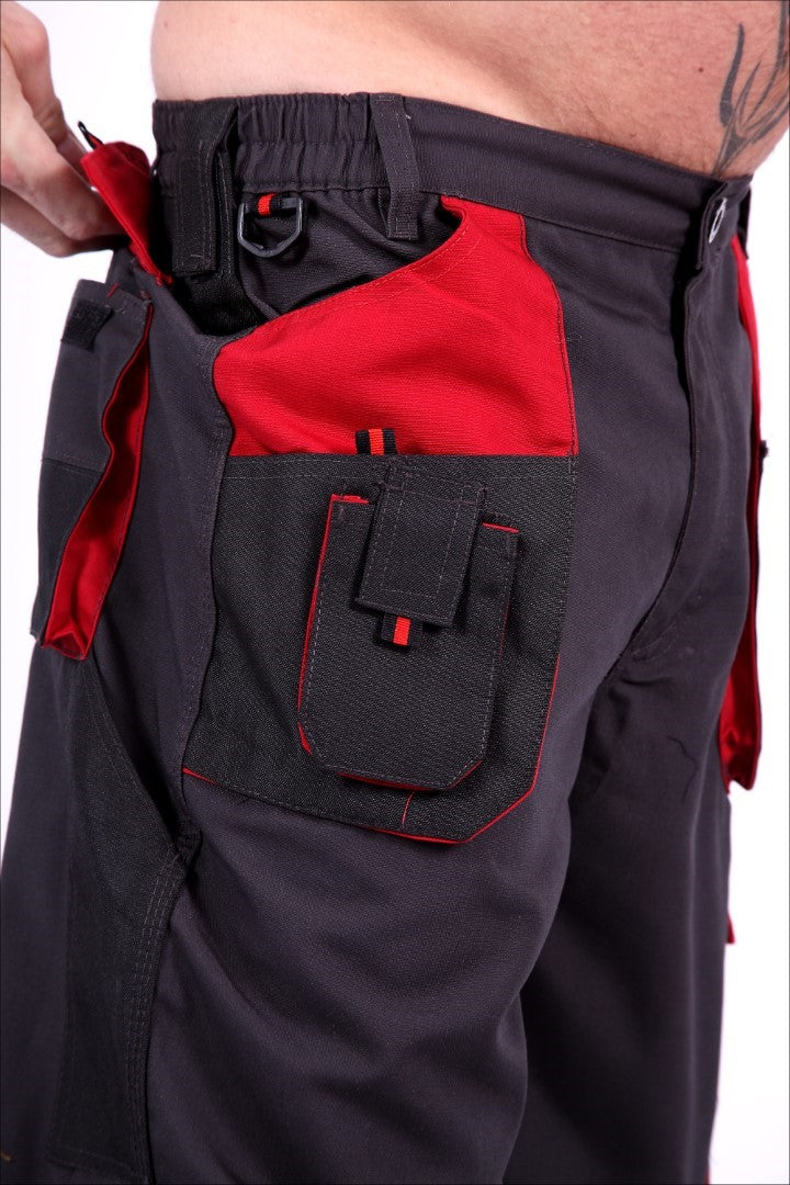 Work trousers with back and full zip
