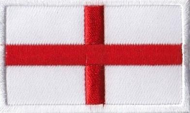 St George's Cross iron-on patch