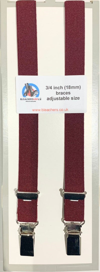 Thin braces 18mm / 3/4" - various colours