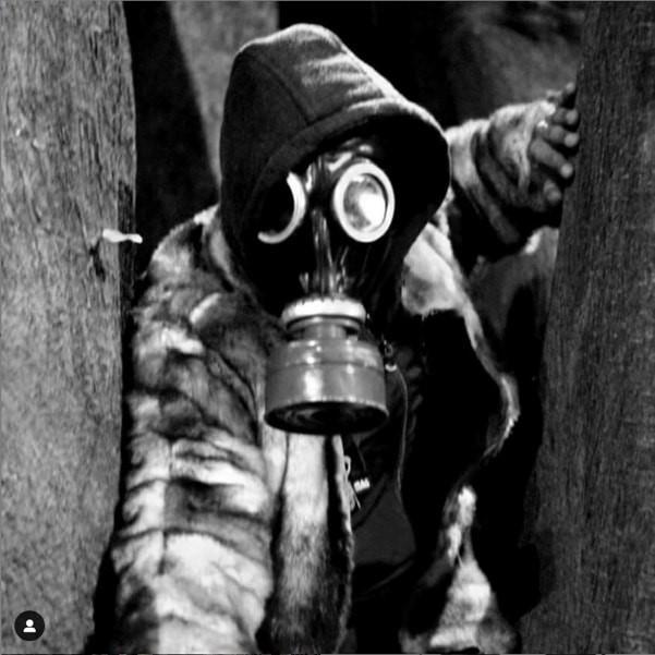 Original Russian gas mask with optional filter and bag