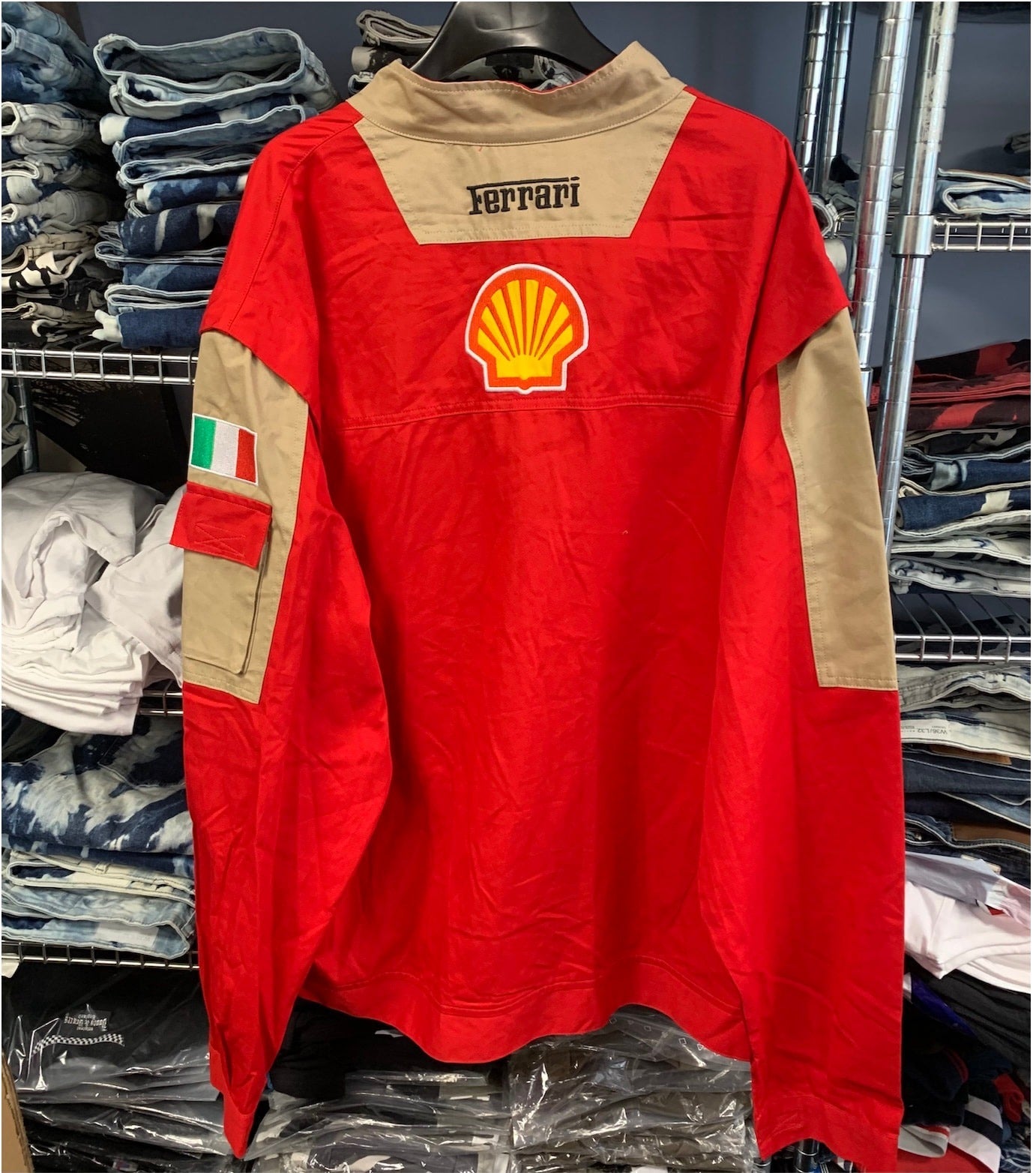 🔥 "Ferrari-Shell" racing jacket red XXXL