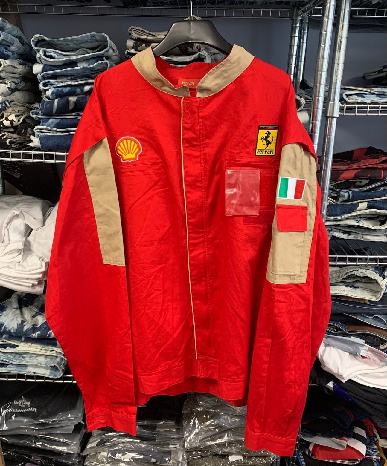 🔥 "Ferrari-Shell" racing jacket red XXXL