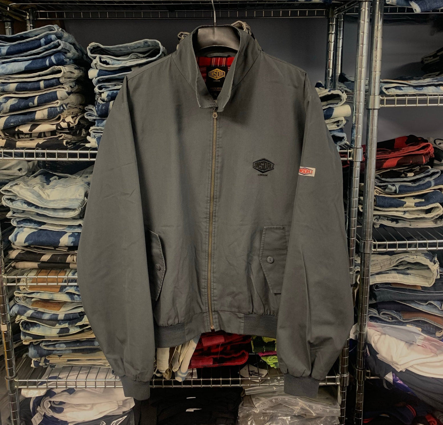 🔥 Veste Lonsdale Harrington gris XL Special Edition