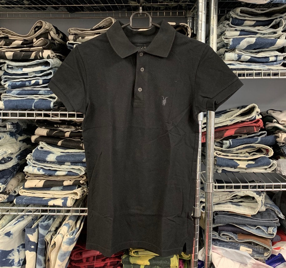 🔥 All Saints polo shirt black XS