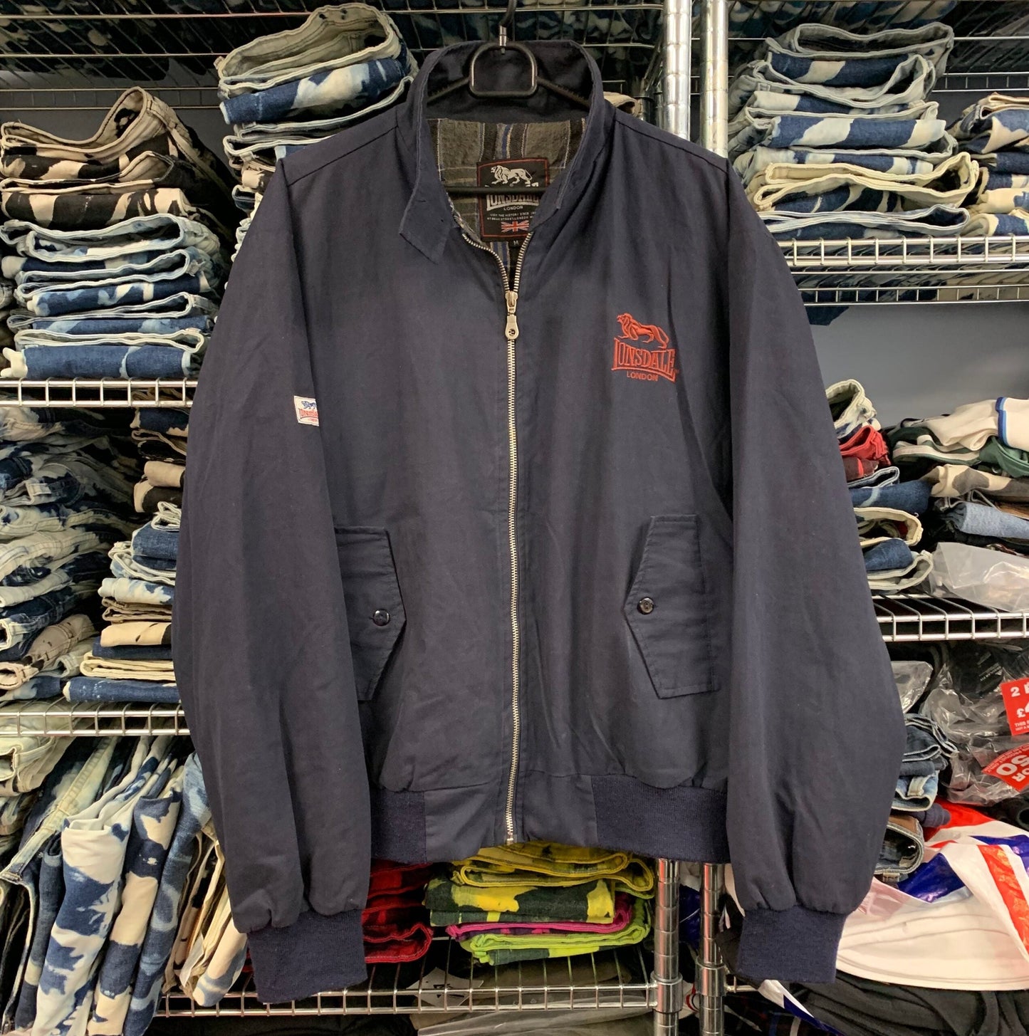 🔥 Lonsdale Harrington Jacke marineblau Medium Special Edition
