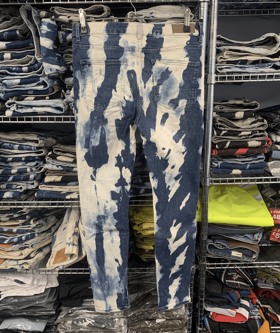 Blue Bleachers Skinny stretch 30/31" waist