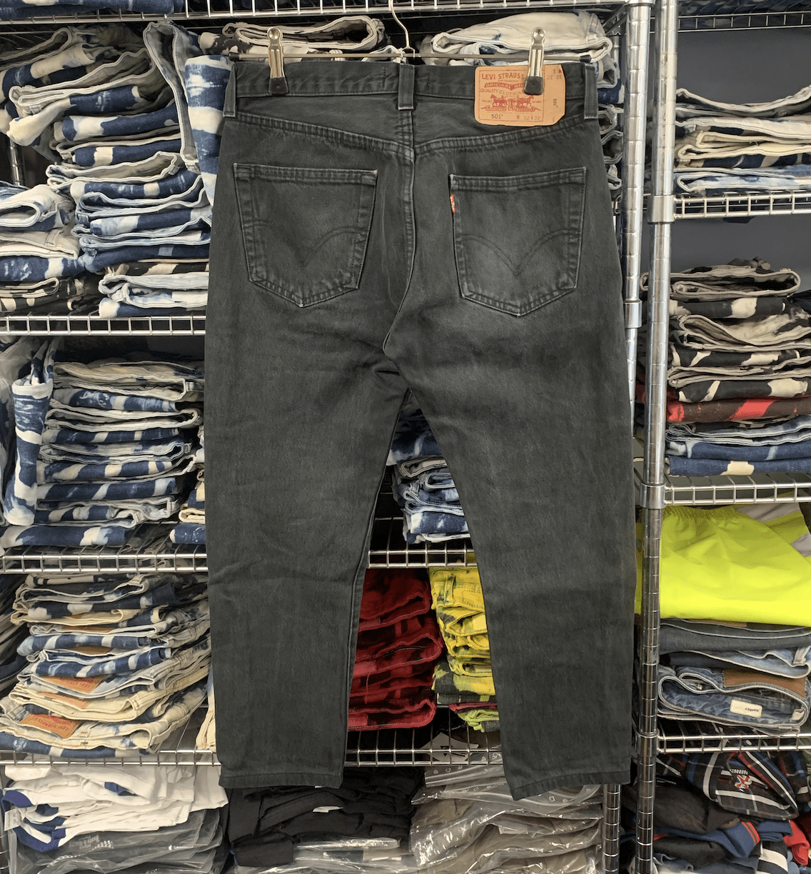 Levi's 501 schwarze Jeans, Taille 32"