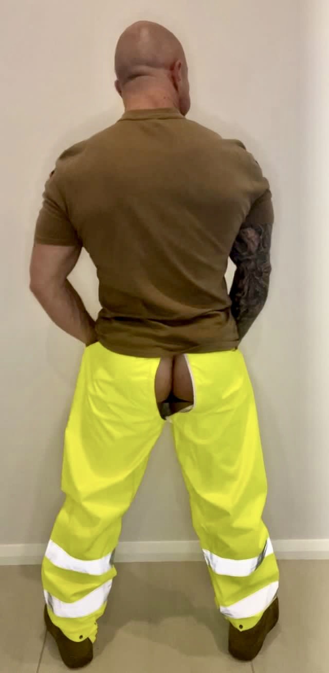 Dunlop Hi Vis waterproof trousers