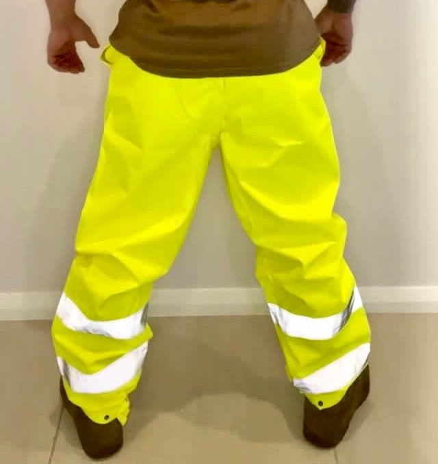 Dunlop Hi Vis waterproof trousers